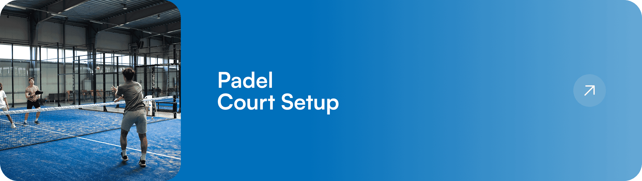 padel court setup