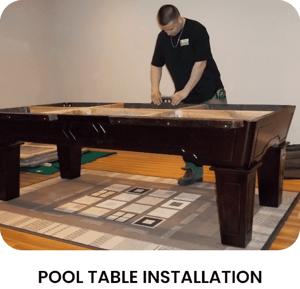 Billiard table installation