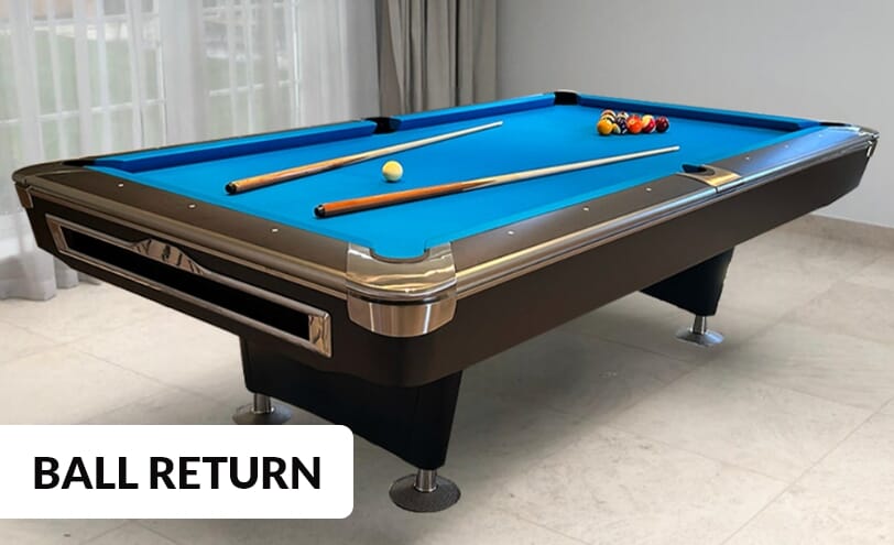 Ball return pocket pool table