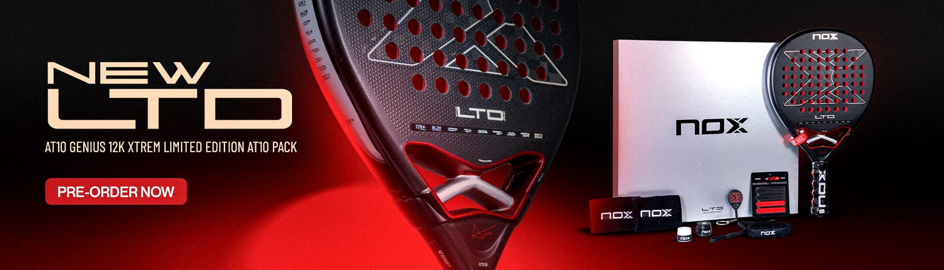 NOX AT10 Genius 12K Xtrem Limited Edition 2026 Pack Padel Racket
