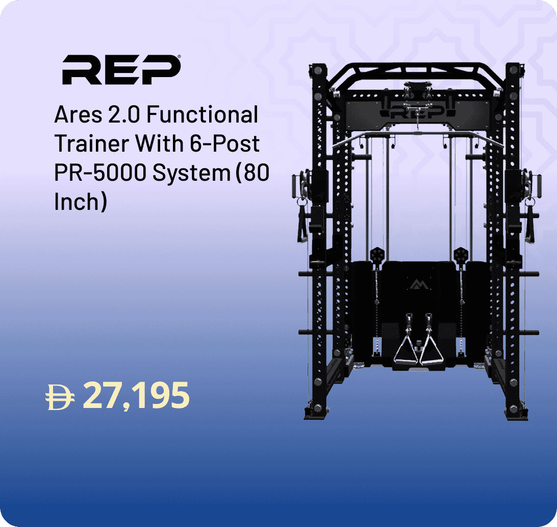 REP Fitness Ares 2.0 Functional Trainer With 6-Post PR-5000 System (80 Inch)