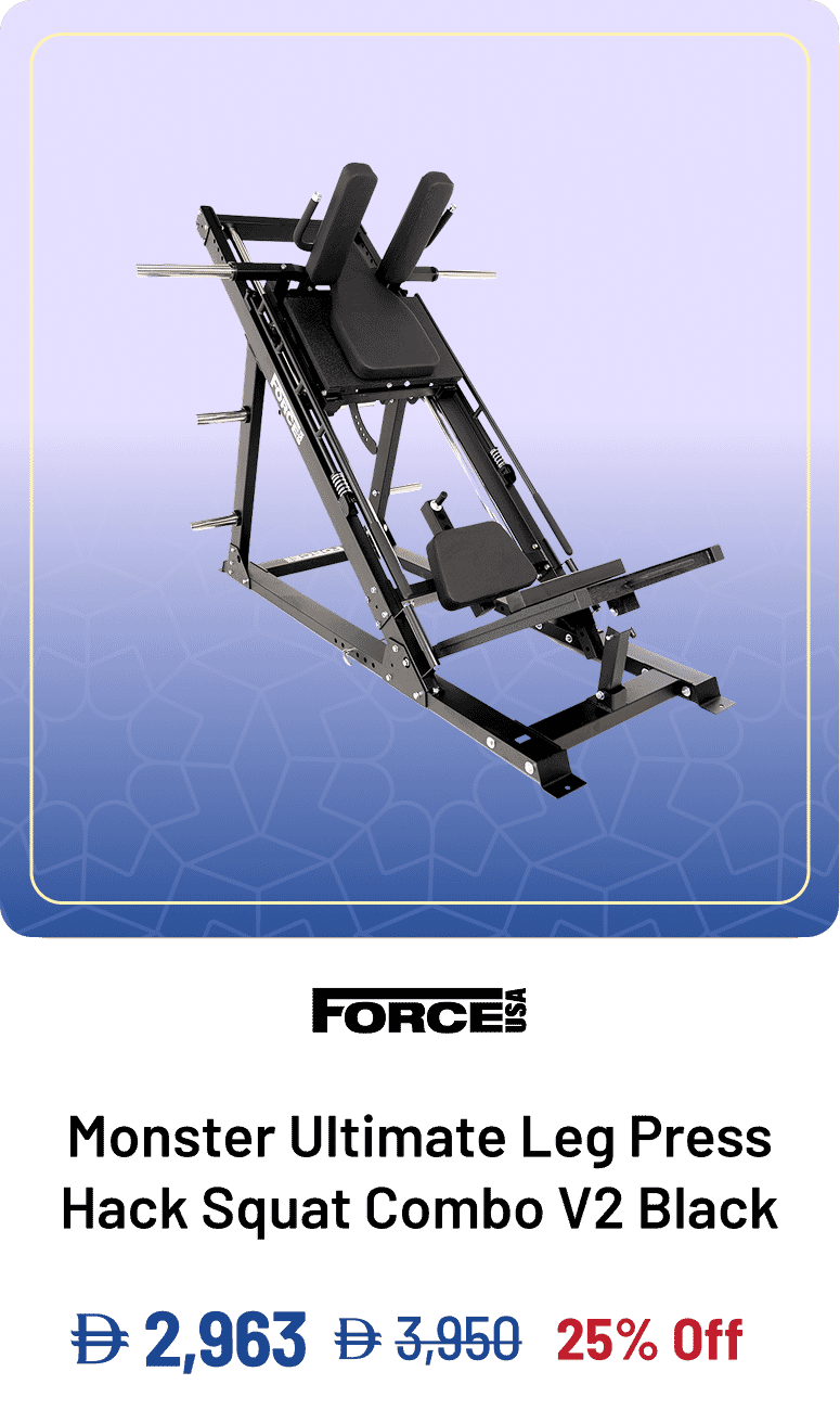 Force USA Monster Ultimate Leg Press Hack Squat Combo V2 Black