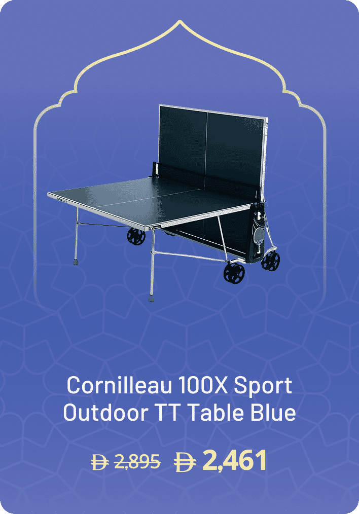 Cornilleau 100X Sport Outdoor Table Tennis Table Blue