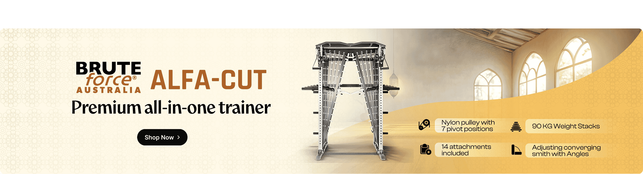 BruteForce ALFA-CUT All-In-One Smith Functional Trainer
