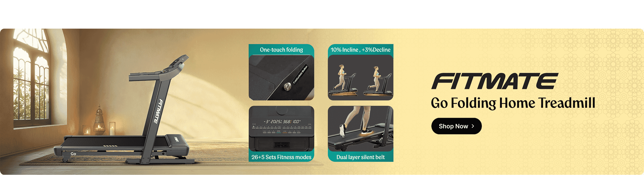Fitmate Go Folding Home Treadmill