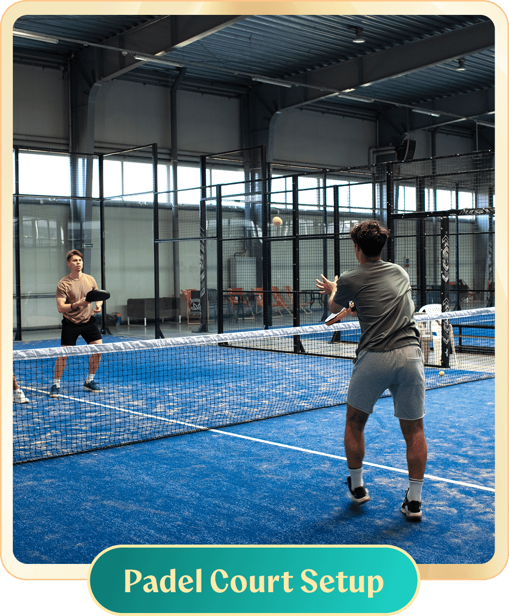 padel court setup