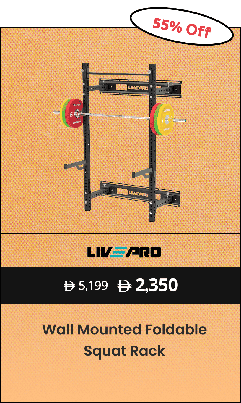 Livepro Wall Mounted Foldable Squat Rack