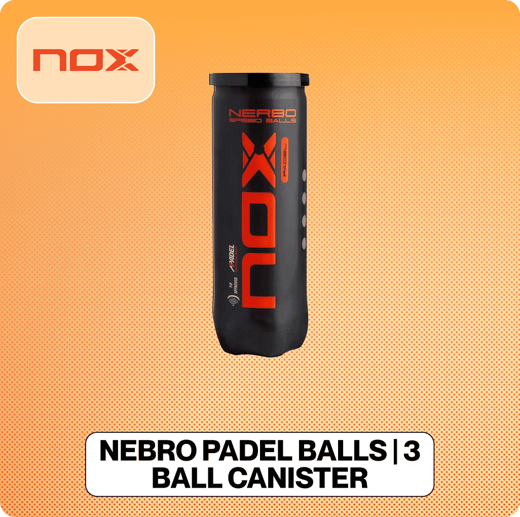 NOX Nebro Padel Balls | 3 Ball Canister