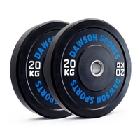 Dawson Sports - Rubber Bumper Plates  w/ upturned ring - 20kg