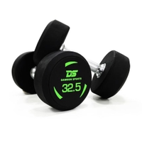 Dawson Sports - TPU Coated Dumbbells - 32.5kg