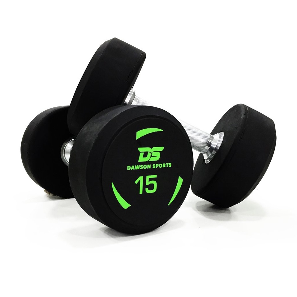 Dawson Sports - Rubber Dumbbells - 15kg