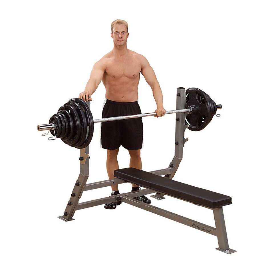 Body Solid Fixed Flat Bench SFB349G W-Upright