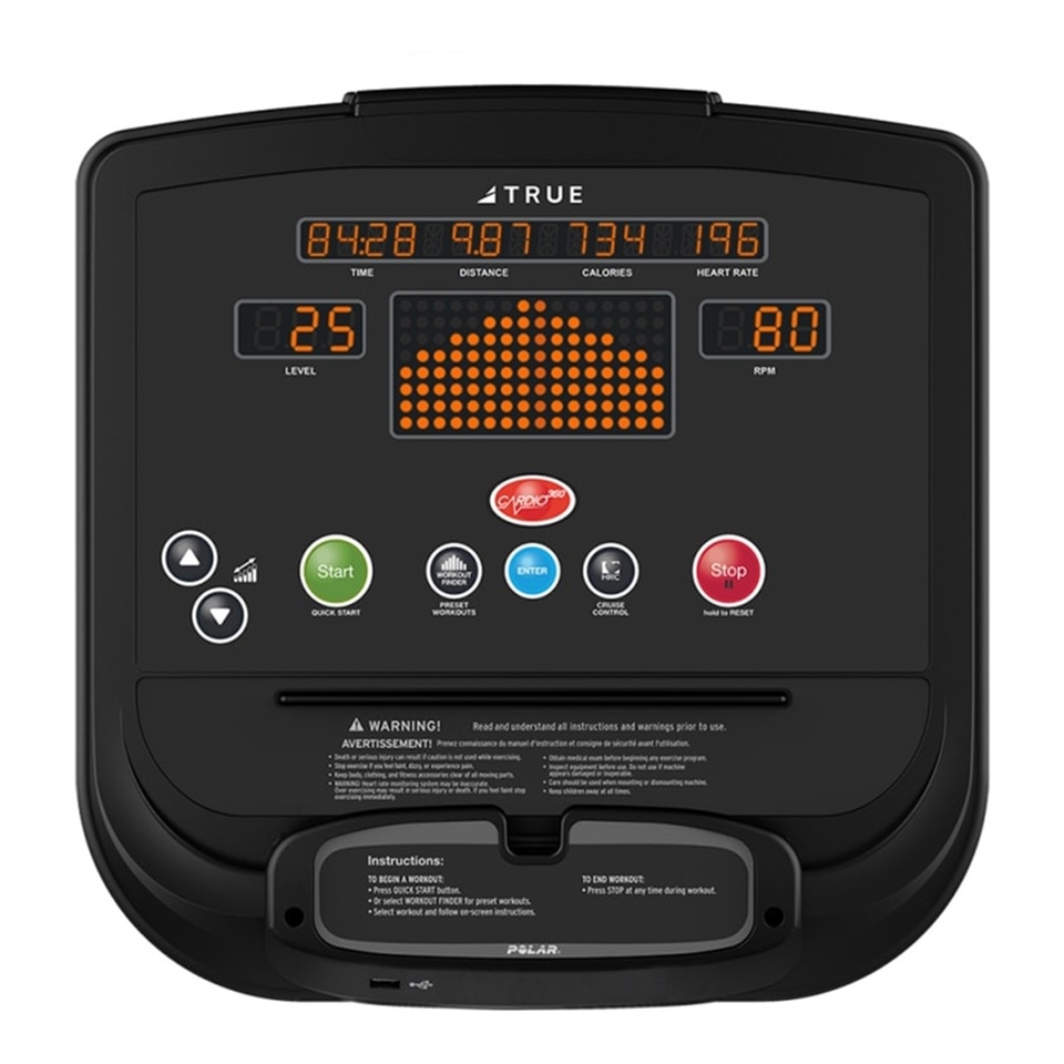 True Fitness Commercial 400 Elliptical With Console Led