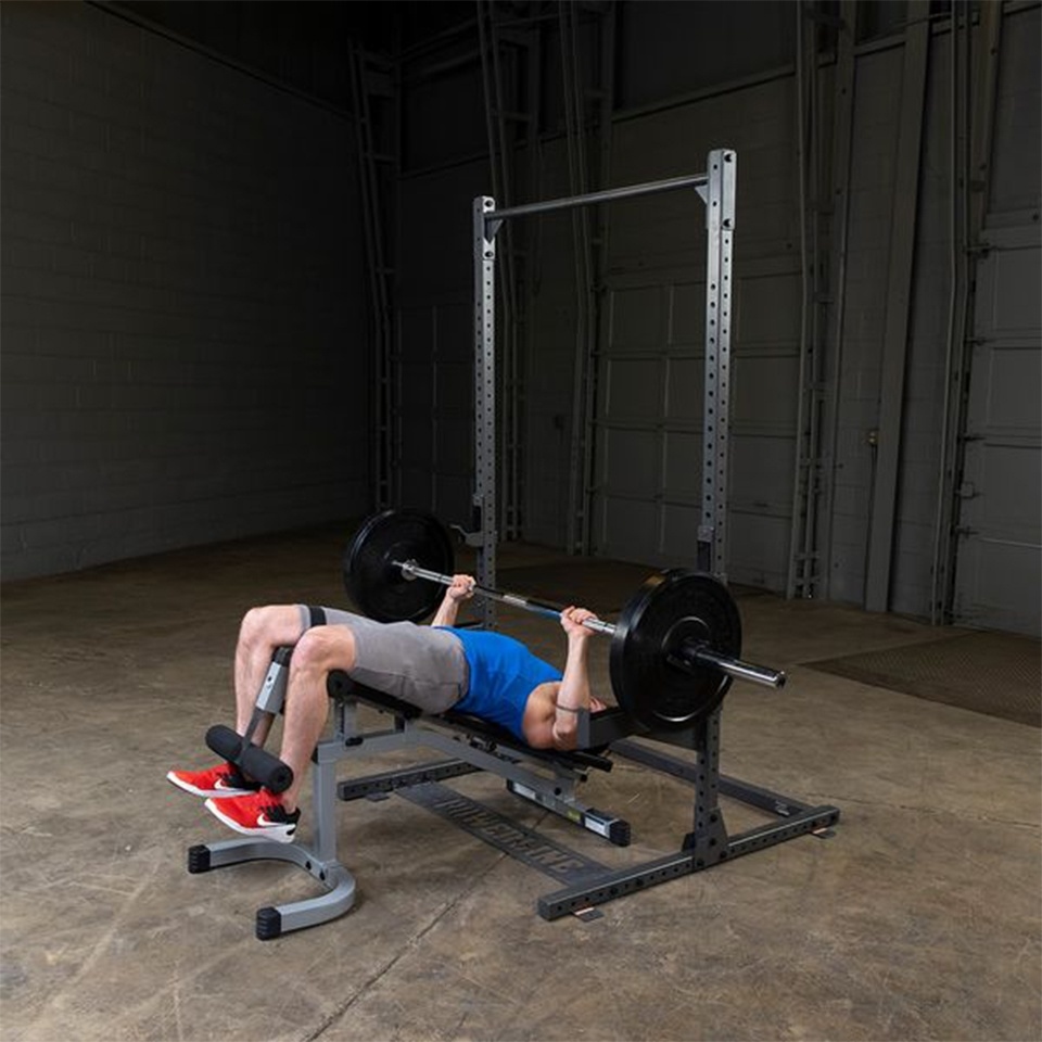 Body Solid Half Rack 500 With  J-Cups & Safety Arm Set | PPR500