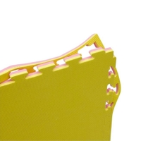 TA Sports Teakwondo Mat 1M*1M*2Cm Yellow/Pink