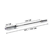 1441 Fitness 60 Inches Olympic Barbell with Collars | 10 Kg