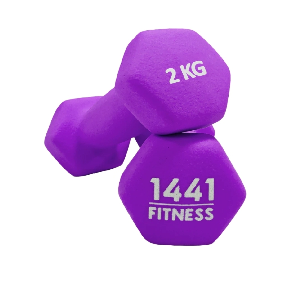 1441 Fitness Neoprene Hex Dumbbells