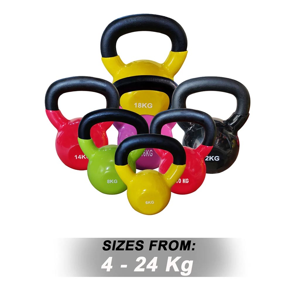 1441 Fitness Vinyl Coated Kettlebell 4 KG to 24 KG