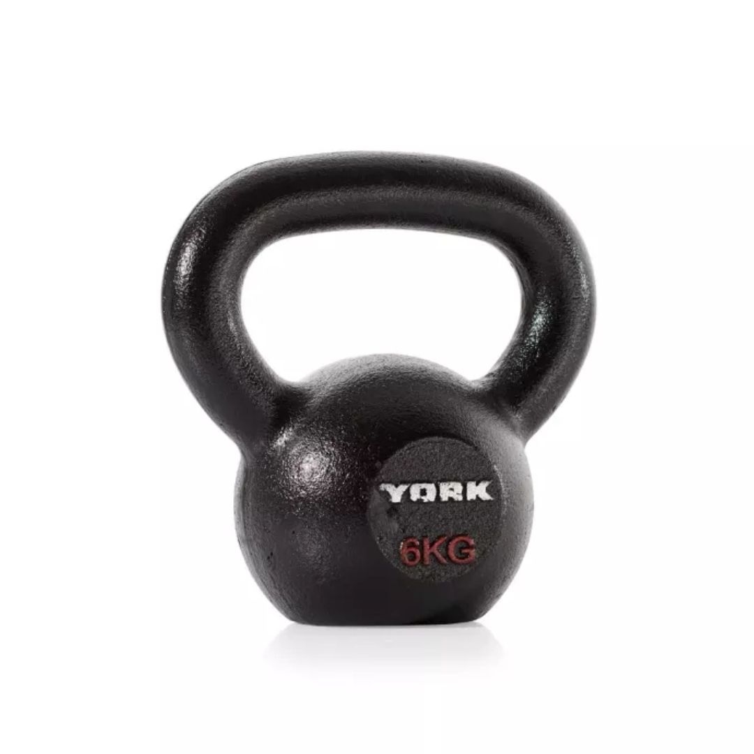 York Fitness Cast Iron Kettlebell -6 Kg