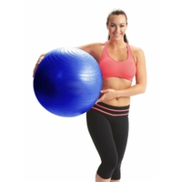York Fitness - Anti-Burst Gym Ball 55 cm With Pump Blu