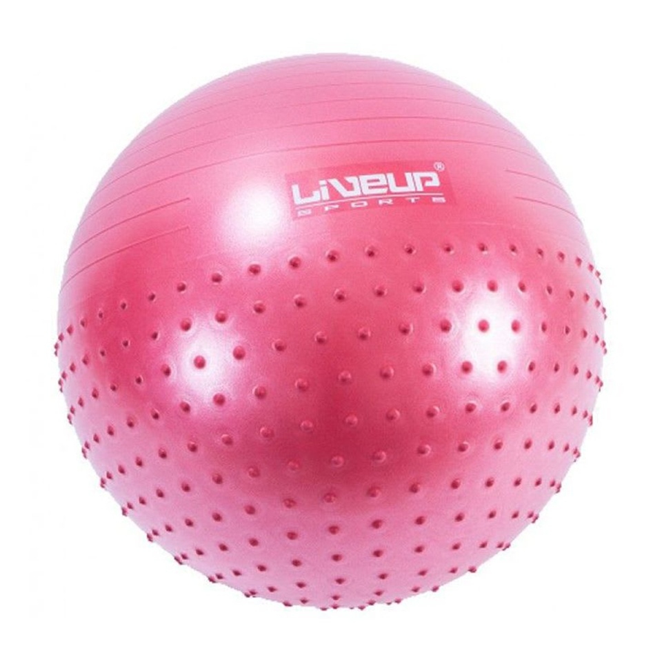 Livepro - Half Massage Ball 9 Handpump Ls3569 Red