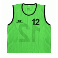 Dawson Sports - Numbered Mesh Bibs 1-12 Green - M Set of 12