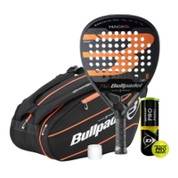 Bullpadel Hack 03 Comfort 2024 Padel Racket + Tour Black Racket Bag + Padel Ball + Wilson Grip