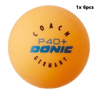 Donic - Table Tennis Ball Coach 6pcs Packet 550276 Orange