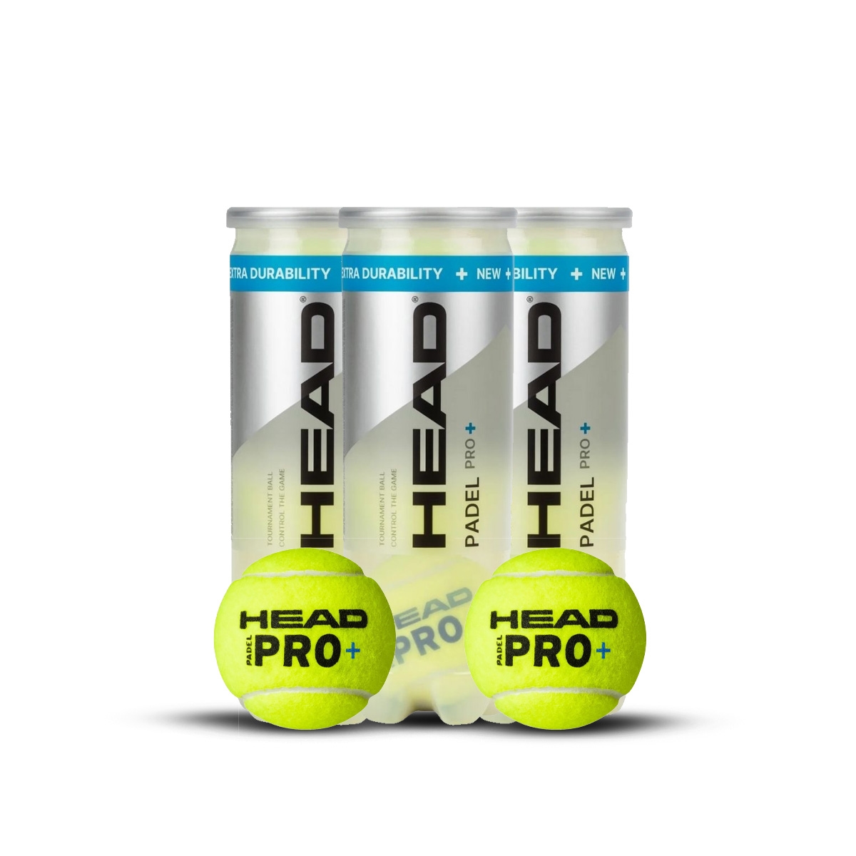 Head Pro+ Tournament Grade Ball, Designed For Faster Play, 3 Cans (9 Balls)
