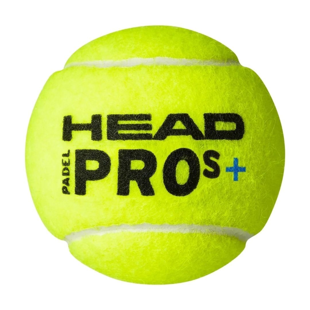 Head Padel Pro S+ Tournament Grade Ball, Designed For Faster Play, Box Of 24 Cans (72 Balls)