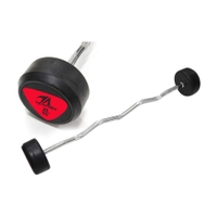 TA Sports - Rubber Coated Curl Barbell 35Kg Ls2033