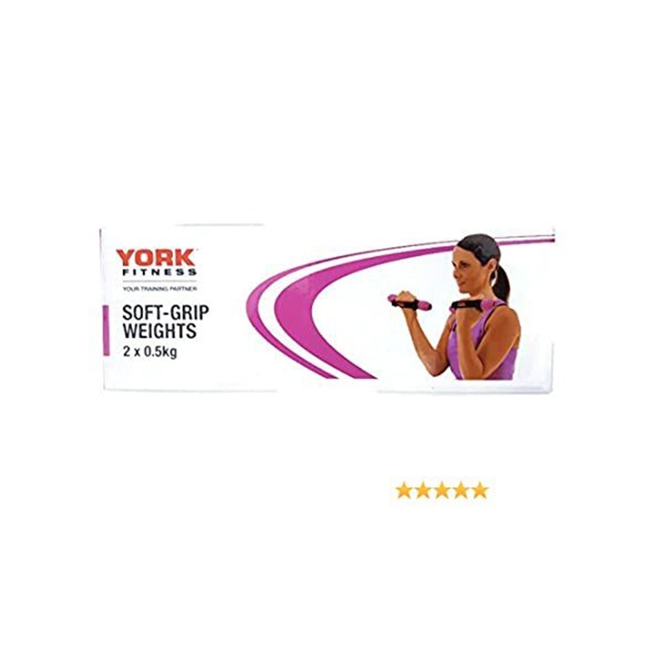 York Fitness - Soft Grips 2 X 0.5Kg 60246