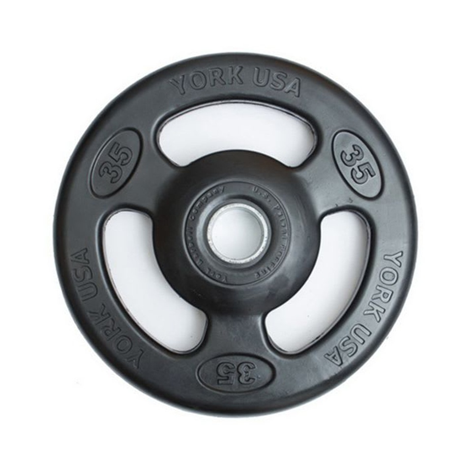 York Fitness - Weight Plate 35Lb Rubber Iso Grip 29024