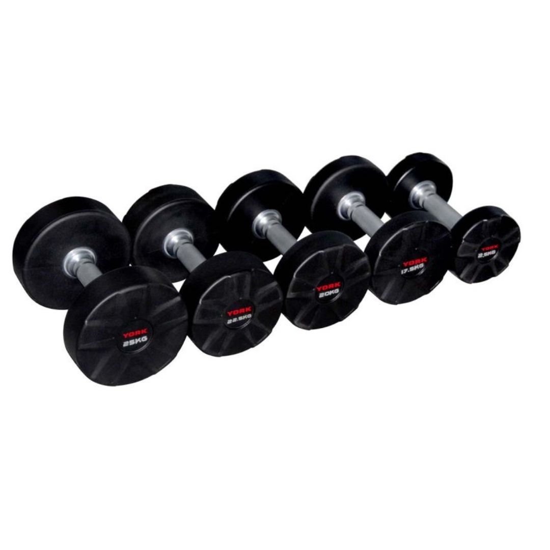 York Fitness Cpu Urethane Dumbbell Set 2.5Kg-25Kg