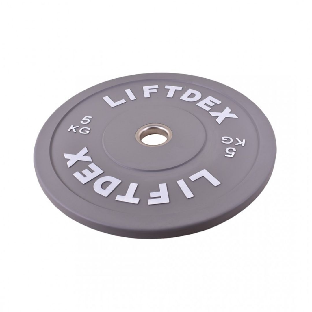 Liftdex Colored 3D Rubber Bumper Plate-5 Kg