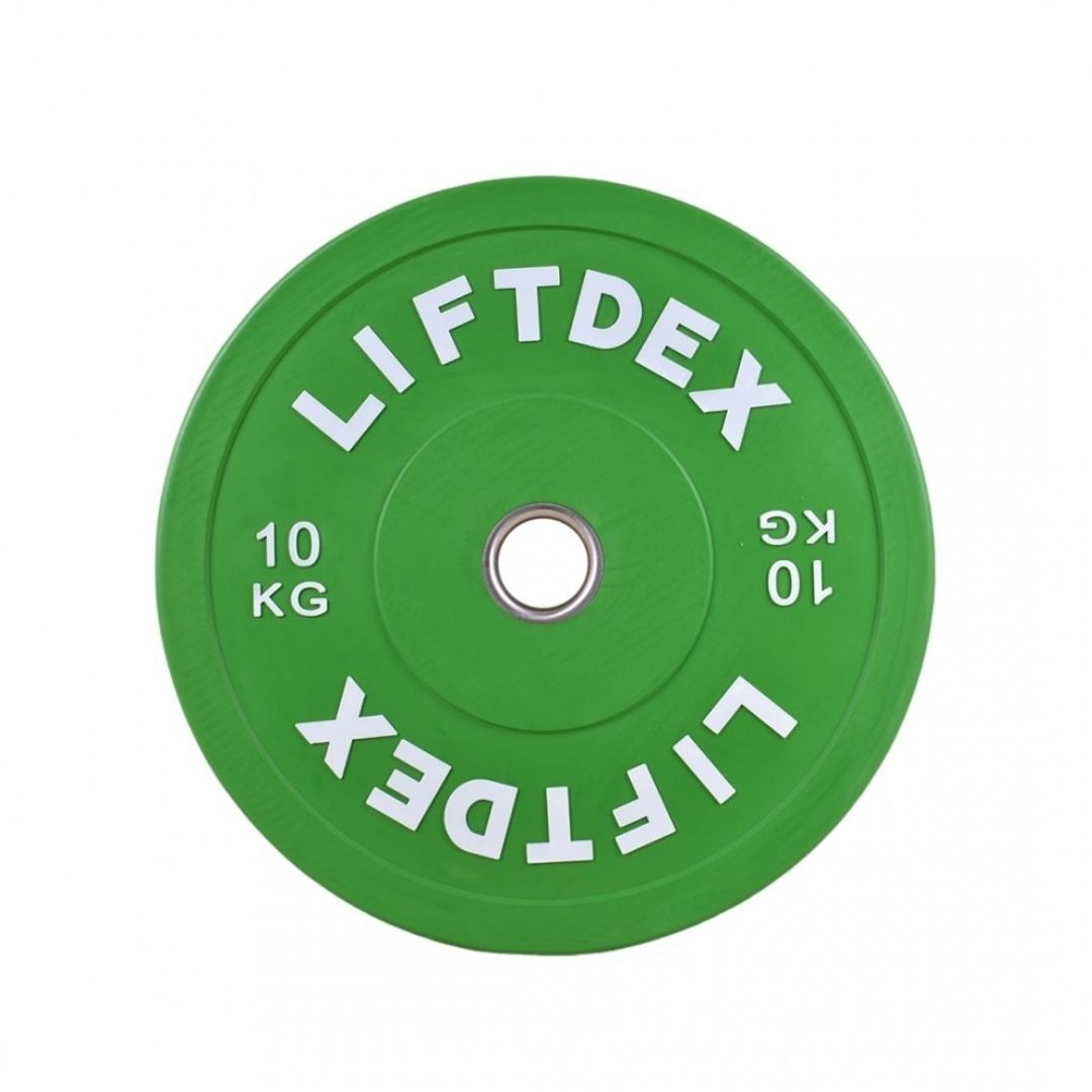 Liftdex Colored 3D Rubber Bumper Plate-10 Kg