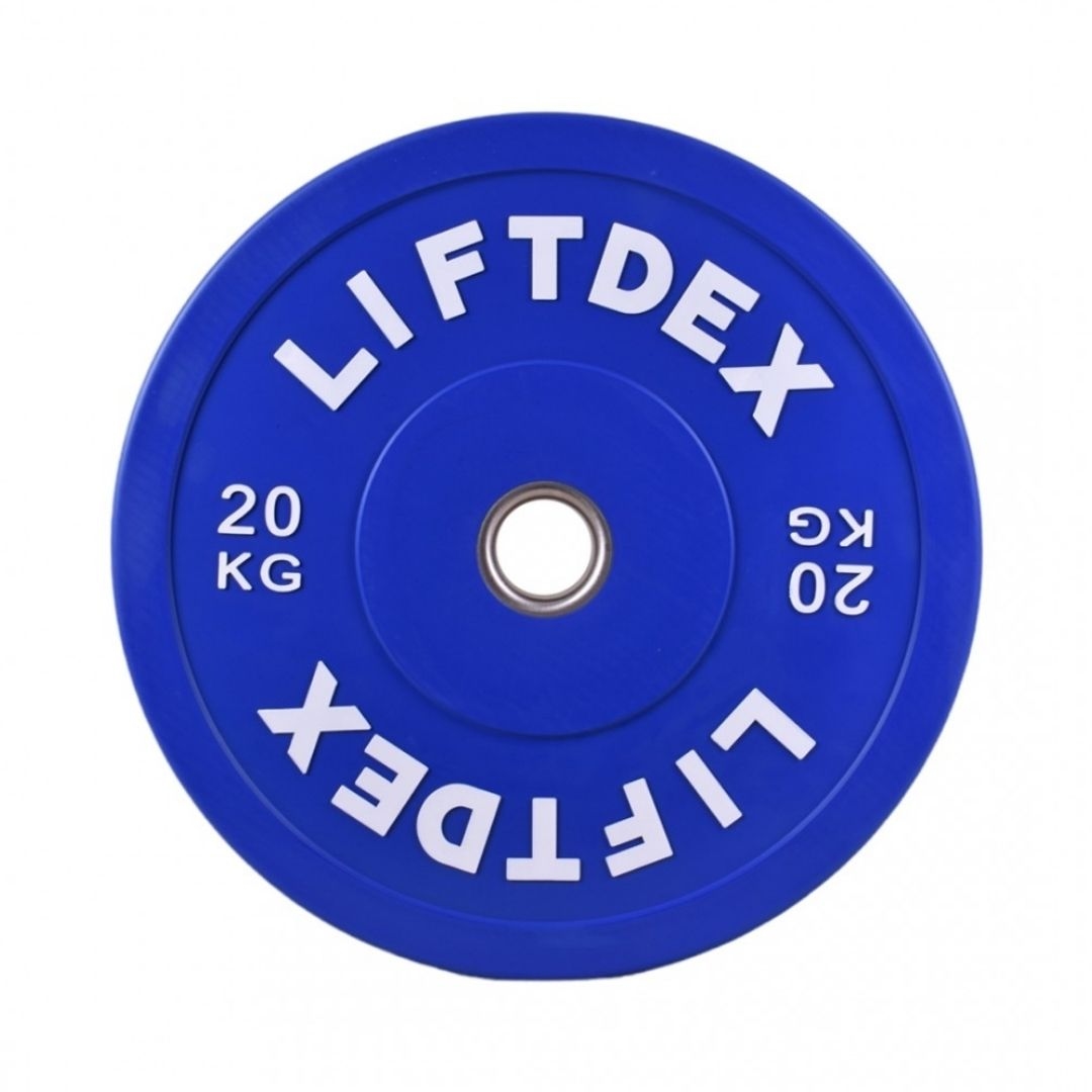 Liftdex Colored 3D Rubber Bumper Plate-20 Kg