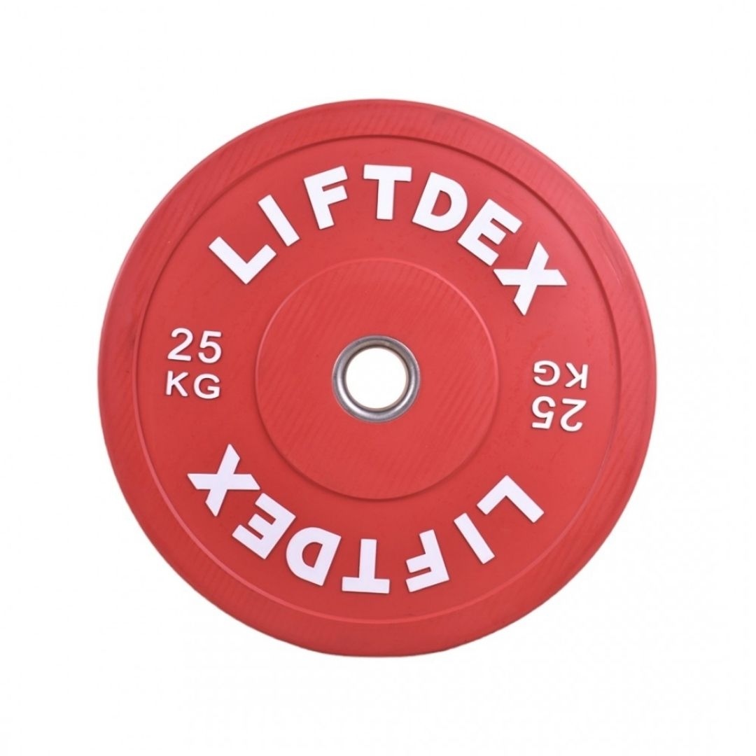 Liftdex Colored 3D Rubber Bumper Plate-25 Kg