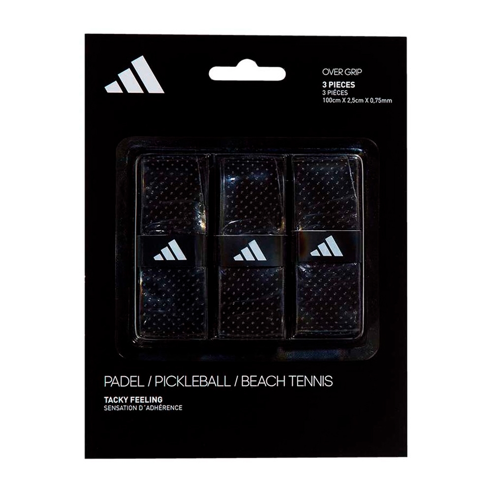 Adidas Tacky Feeling Black Padel Overgrip x3