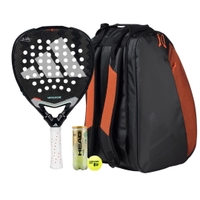 Adidas Metalbone 3.4 2025 Padel Racket +Adidas Multigame 3.4 Black Orange 2025 Padel Bag Combo