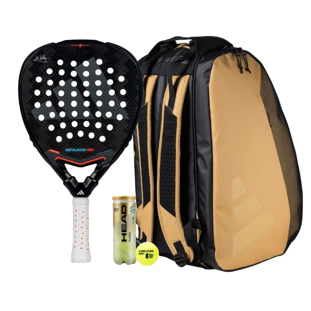 Adidas Metalbone Hrd+ 3.4 2025 Padel Racket + Adidas Multigame 3.4 Sand 2025 Padel Bag Combo