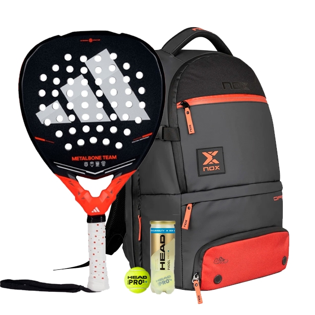 Adidas Metalbone Team 3.5 2026 Padel Racket + NOX Luxury Open Series Backpack Padel Bag Combo