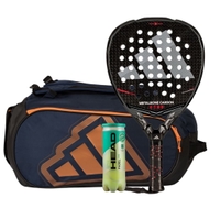 Adidas Metalbone Carbon 3.5 2026 Padel Racket + Adidas Pro Tour Blue Padel Bag Combo