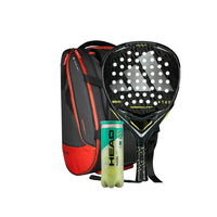 Adidas Arrow Hit 3.5 2026 Padel Racket + Nox Luxury Open Series Padel Bag Black & Red Combo