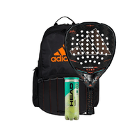 Adidas Metalbone Hrd+ 3.5 2026 Padel Racket + Adidas Protour Black/Orange 3.1 Backpack Combo