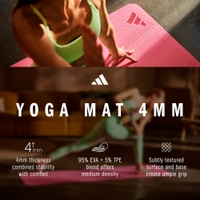 Adidas Yoga Mat 4mm Pink Fusion