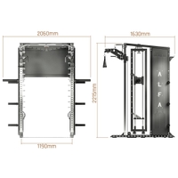 BruteForce ALFA-CUT All-In-One Smith Functional Trainer With Converging Smith