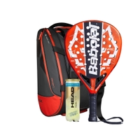 Babolat Technical Veron 3.0 2026 Padel Racket + Nox Luxury Open Series Padel Bag Black & Red Combo