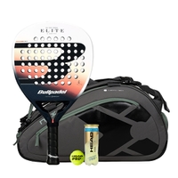 Bullpadel Elite Women 2026 Padel Racket + NOX AT10 Team Grey/Green Padel Bag Combo