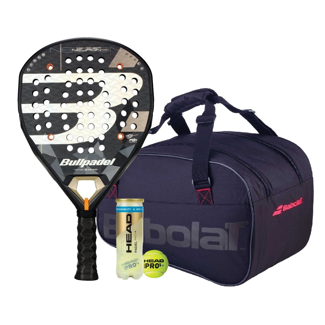 Bullpade Neuron 02 2026 Padel Racket + Babolat RH Padel Lite Racket Bag Combo